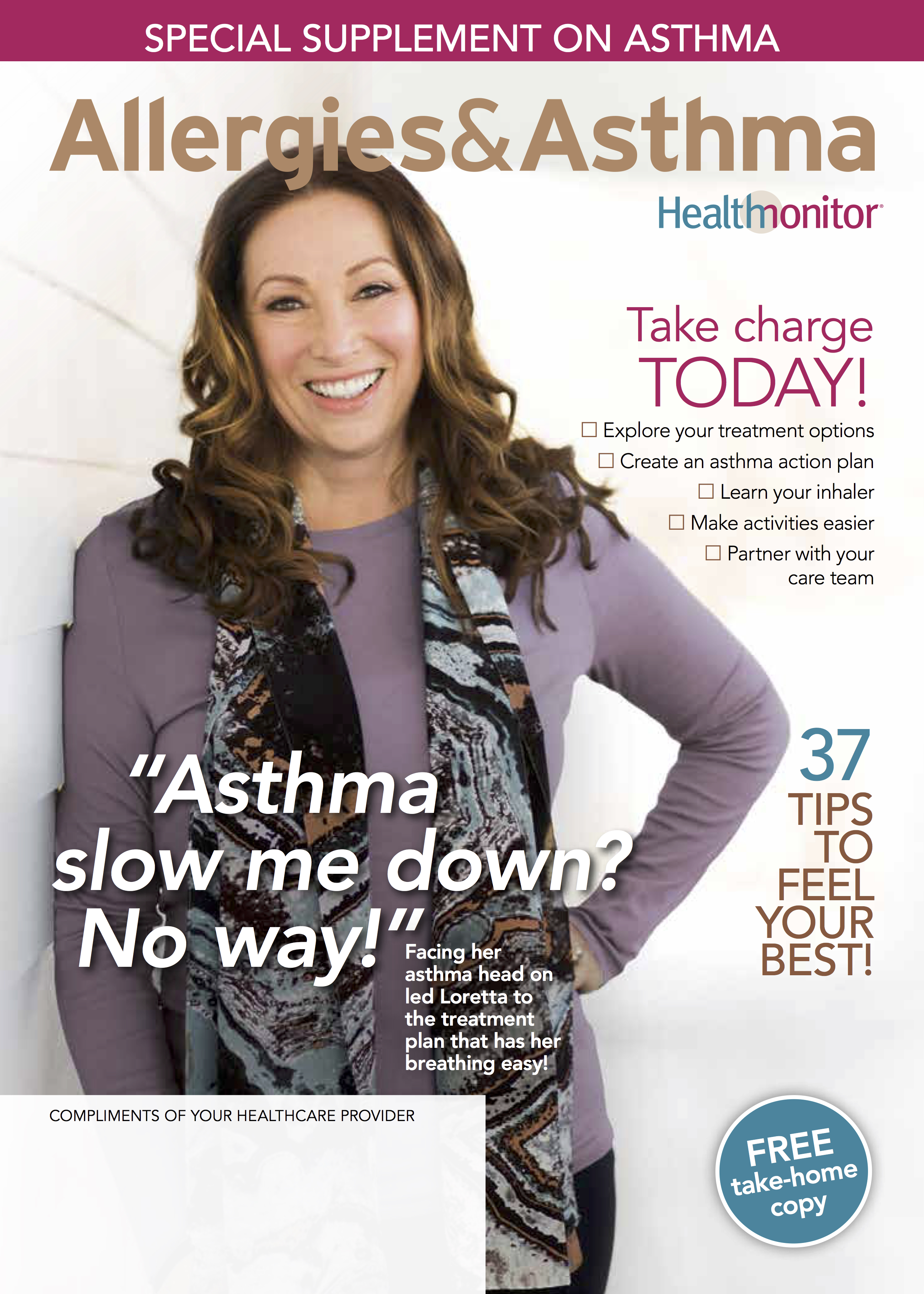 On the cover of Health Monitor magazine